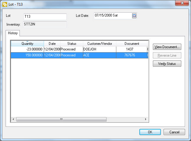 Tracing Lots and Reporting Lots Information