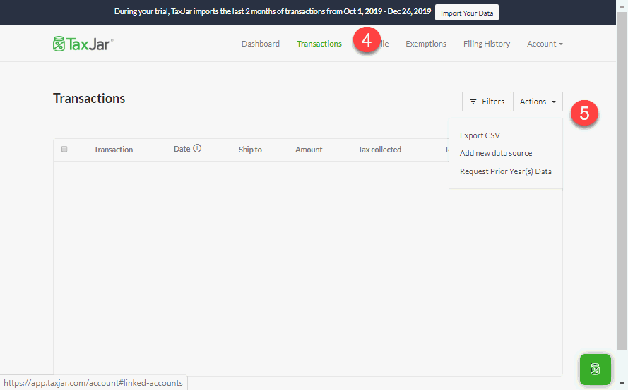 How do I connect my  Account to TaxJar? - TaxJar Support